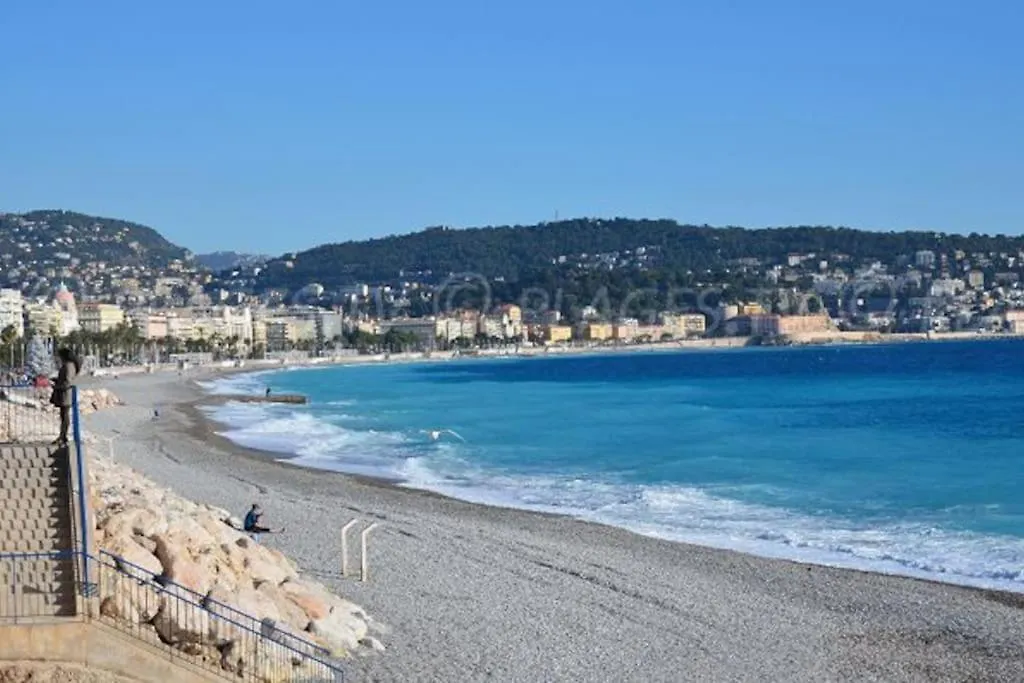 Superbe 3 Pieces Vue Mer A 2 Mn De La Plage, Terrasse, Piscine Et Parking Prive ! Apartment Nice France