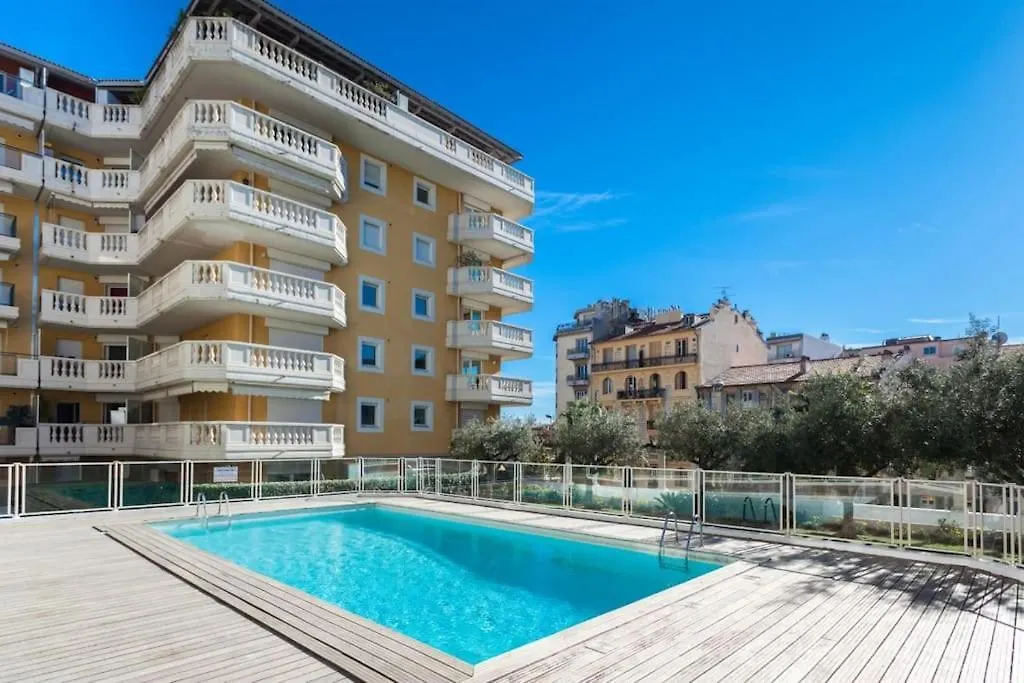 Superbe 3 Pieces Vue Mer A 2 Mn De La Plage, Terrasse, Piscine Et Parking Prive ! Apartment Nice