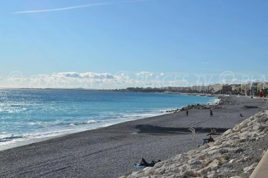 Superbe 3 Pieces Vue Mer A 2 Mn De La Plage, Terrasse, Piscine Et Parking Prive ! Apartment Nice