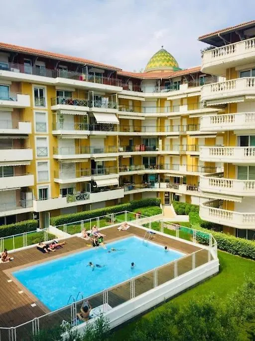 Superbe 3 Pieces Vue Mer A 2 Mn De La Plage, Terrasse, Piscine Et Parking Prive ! Daire Nice 0*,
