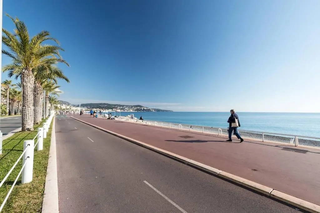Superbe 3 Pieces Vue Mer A 2 Mn De La Plage, Terrasse, Piscine Et Parking Prive ! Apartment Nice