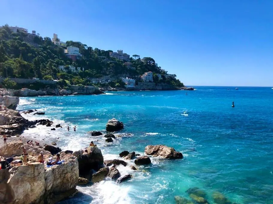 Superbe 3 Pieces Vue Mer A 2 Mn De La Plage, Terrasse, Piscine Et Parking Prive ! Daire Nice